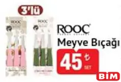 ROOC MEYVE BIÇAĞI 3'LÜ fiyat ve kampanya bilgisi
